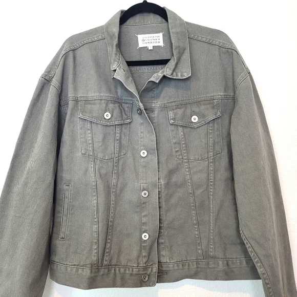 Maison Margiela Men’s Luxury Denim Jacket – Made in Italy – Gray – Size 46 - Picture 4 of 13
